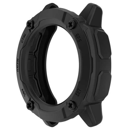 For Garmin Instinct 2X Armor Hollow Watch Protective Case(Black) - Watch Cases by buy2fix | Online Shopping UK | buy2fix