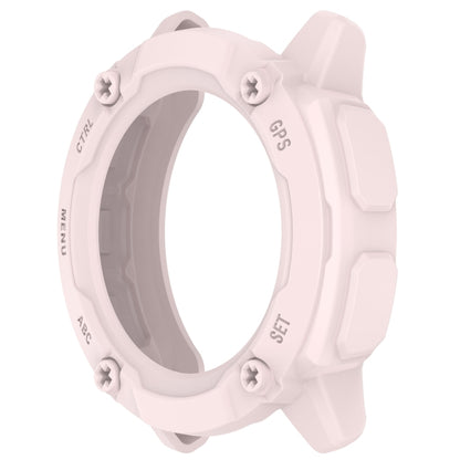 For Garmin Instinct 2X Armor Hollow Watch Protective Case(Light Pink) - Watch Cases by buy2fix | Online Shopping UK | buy2fix