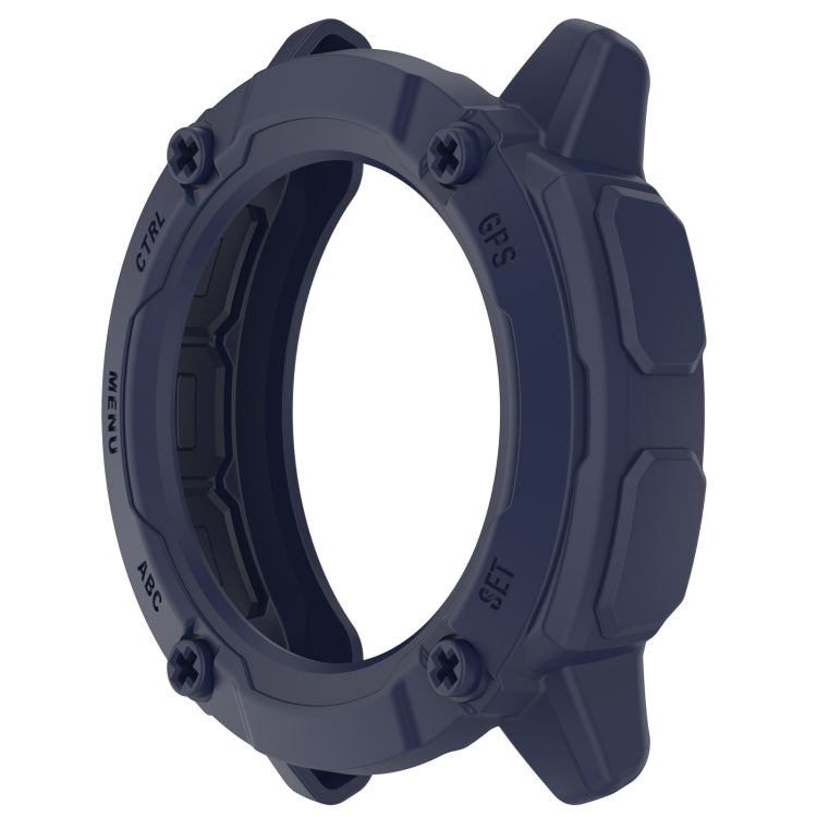 For Garmin Instinct 2X Armor Hollow Watch Protective Case(Midnight Blue) - Watch Cases by buy2fix | Online Shopping UK | buy2fix