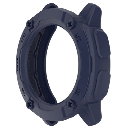 For Garmin Instinct 2X Armor Hollow Watch Protective Case(Midnight Blue) - Watch Cases by buy2fix | Online Shopping UK | buy2fix