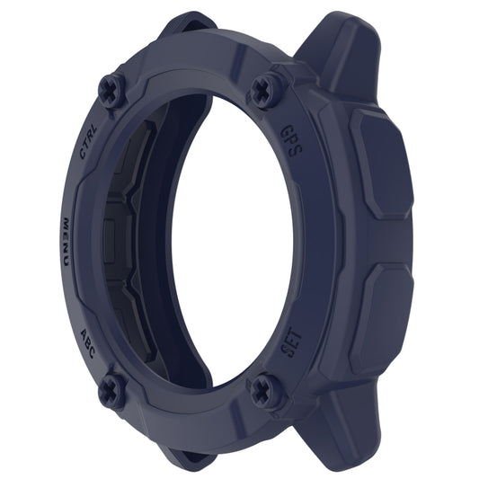 For Garmin Instinct 2X Armor Hollow Watch Protective Case(Midnight Blue) - Watch Cases by buy2fix | Online Shopping UK | buy2fix
