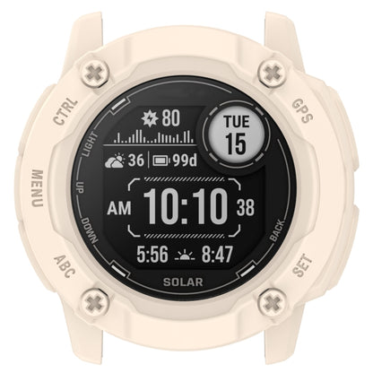 For Garmin Instinct 2X Armor Hollow Watch Protective Case(Starlight Color) - Watch Cases by buy2fix | Online Shopping UK | buy2fix