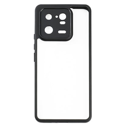 For Xiaomi 13 Pro Frosted TPU + Transparent PC Phone Case(Black) - Xiaomi Cases by buy2fix | Online Shopping UK | buy2fix