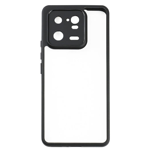 For Xiaomi 13 Pro Frosted TPU + Transparent PC Phone Case(Black) - Xiaomi Cases by buy2fix | Online Shopping UK | buy2fix