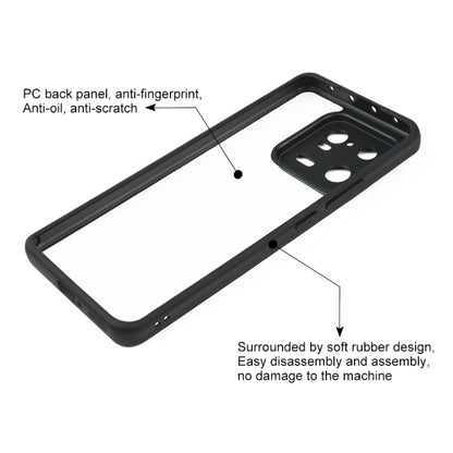 For Xiaomi 13 Pro Frosted TPU + Transparent PC Phone Case(Black) - Xiaomi Cases by buy2fix | Online Shopping UK | buy2fix