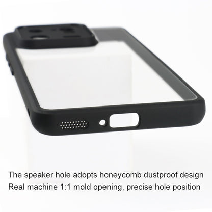 For Xiaomi 13 Pro Frosted TPU + Transparent PC Phone Case(Black) - Xiaomi Cases by buy2fix | Online Shopping UK | buy2fix