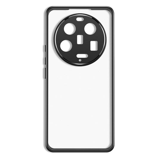 For Xiaomi 13 Ultra Frosted TPU + Transparent PC Phone Case(Black) - Xiaomi Cases by buy2fix | Online Shopping UK | buy2fix