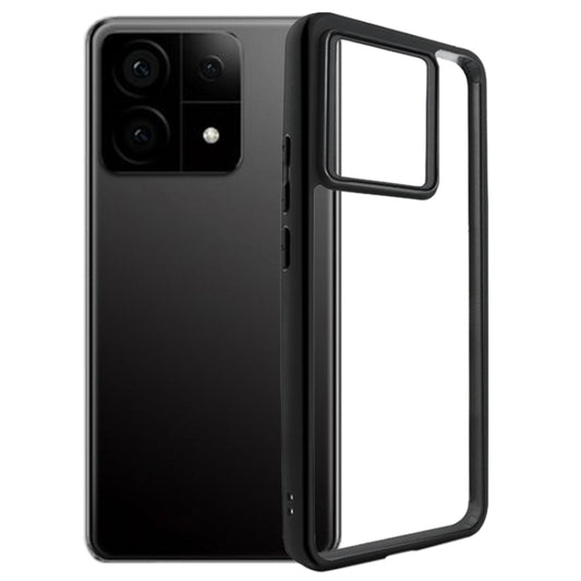For Xiaomi Redmi K70 / K70S Frosted TPU + Transparent PC Phone Case(Black) - Xiaomi Cases by buy2fix | Online Shopping UK | buy2fix