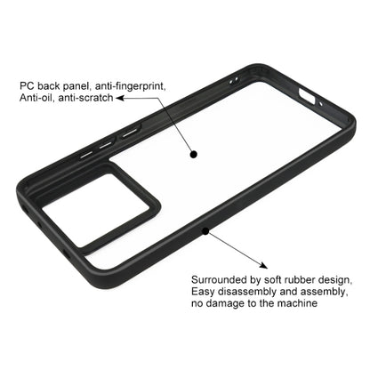 For Xiaomi Redmi K70 / K70S Frosted TPU + Transparent PC Phone Case(Black) - Xiaomi Cases by buy2fix | Online Shopping UK | buy2fix