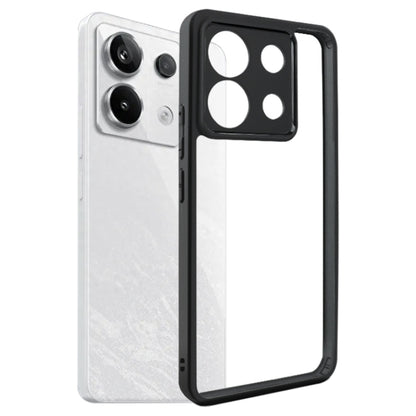 For Xiaomi Redmi Note 13 Pro 5G Frosted TPU + Transparent PC Phone Case(Black) - Xiaomi Cases by buy2fix | Online Shopping UK | buy2fix