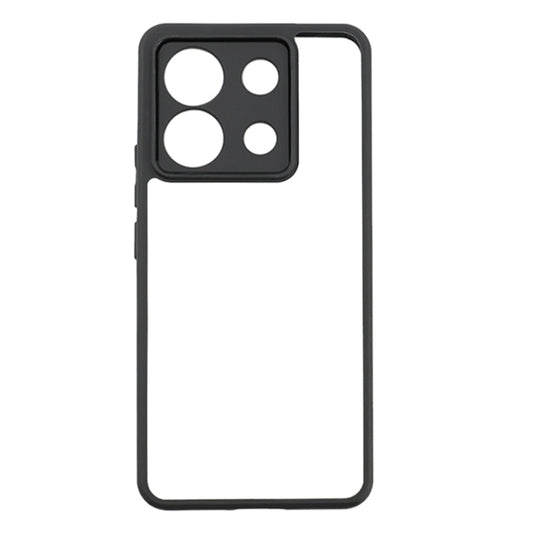 For Xiaomi Redmi Note 13 Pro 5G Frosted TPU + Transparent PC Phone Case(Black) - Xiaomi Cases by buy2fix | Online Shopping UK | buy2fix