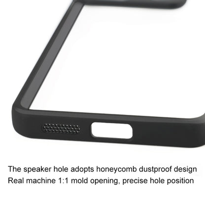 For Xiaomi Redmi Note 13 Pro 5G Frosted TPU + Transparent PC Phone Case(Black) - Xiaomi Cases by buy2fix | Online Shopping UK | buy2fix