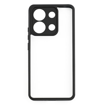 For Xiaomi Redmi Note 13 4G Frosted TPU + Transparent PC Phone Case(Black) - Xiaomi Cases by buy2fix | Online Shopping UK | buy2fix