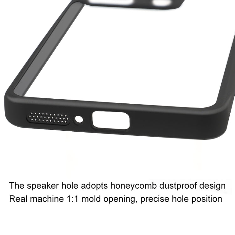 For Xiaomi Redmi Note 13 4G Frosted TPU + Transparent PC Phone Case(Black) - Xiaomi Cases by buy2fix | Online Shopping UK | buy2fix