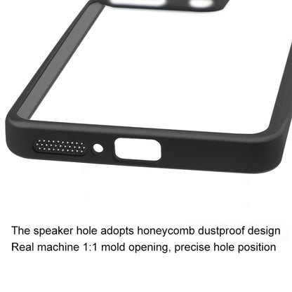 For Xiaomi Redmi Note 13 4G Frosted TPU + Transparent PC Phone Case(Black) - Xiaomi Cases by buy2fix | Online Shopping UK | buy2fix