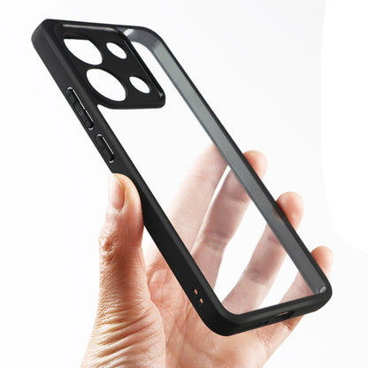 For Xiaomi Redmi Note 13 4G Frosted TPU + Transparent PC Phone Case(Black) - Xiaomi Cases by buy2fix | Online Shopping UK | buy2fix