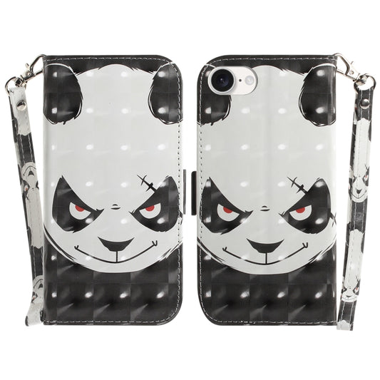 For iPhone 16e 3D Colored Horizontal Flip Leather Phone Case(Angry Bear) by buy2fix