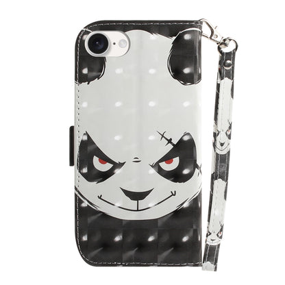 For iPhone 16e 3D Colored Horizontal Flip Leather Phone Case(Angry Bear) by buy2fix