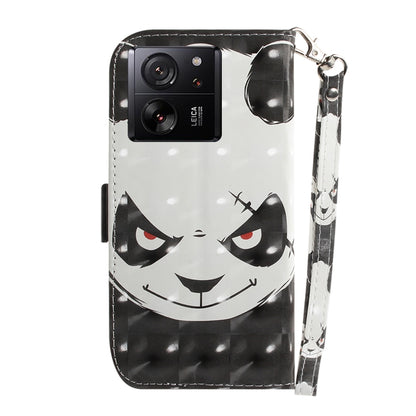 For Xiaomi 13T / 13T Pro / Redmi K60 Ultra 3D Colored Horizontal Flip Leather Phone Case(Angry Bear) - Xiaomi Cases by buy2fix | Online Shopping UK | buy2fix