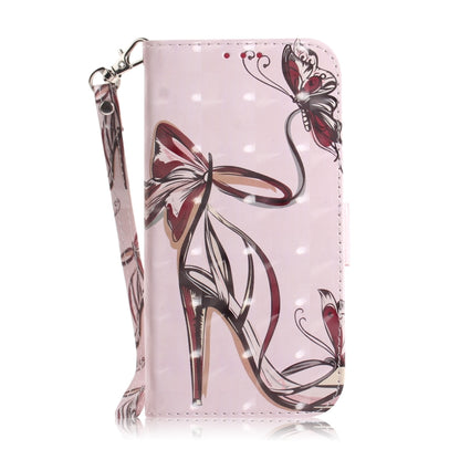 For Motorola Moto G Play 4G 2024 3D Colored Flip Leather Phone Case(Butterfly High-heeled) by buy2fix