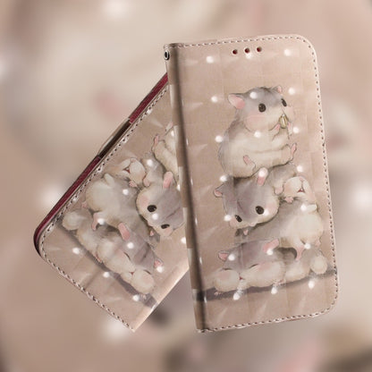 For Motorola Moto G Power 5G 2024 3D Colored Flip Leather Phone Case(Squirrels) by buy2fix