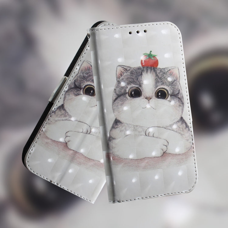 For Motorola Moto G Power 5G 2024 3D Colored Flip Leather Phone Case(Cute Cat) by buy2fix