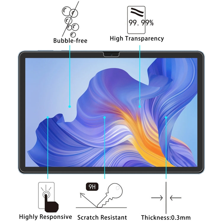 For Honor Pad Z5 10.1 2pcs 9H 0.3mm Explosion-proof Tempered Glass Film - Others by buy2fix | Online Shopping UK | buy2fix
