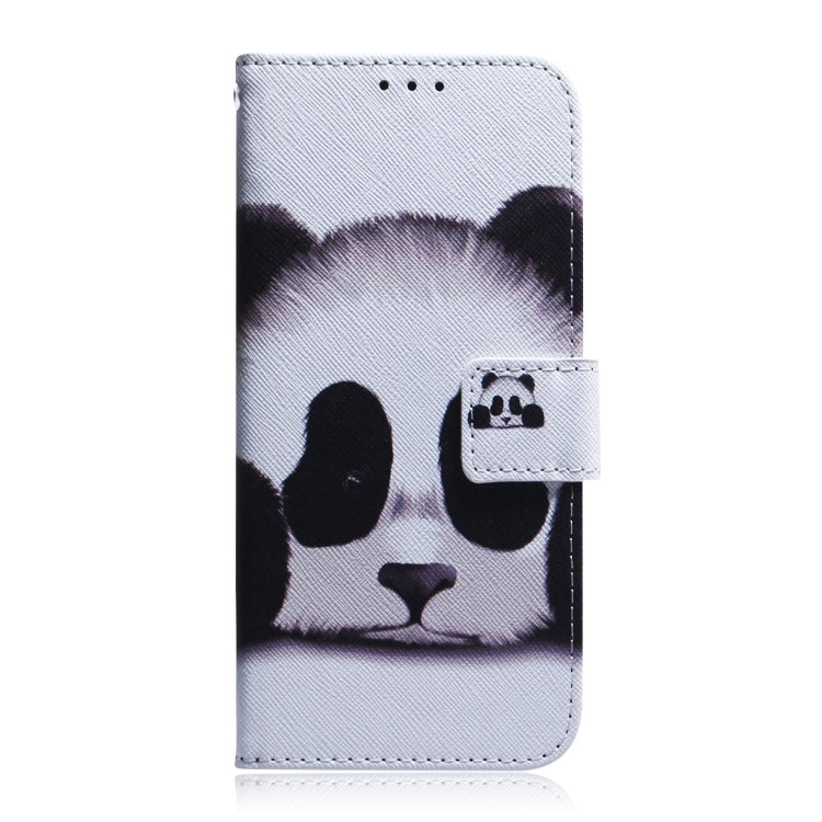 For iPhone 16 Pro Max Coloured Drawing Flip Leather Phone Case(Panda) by buy2fix