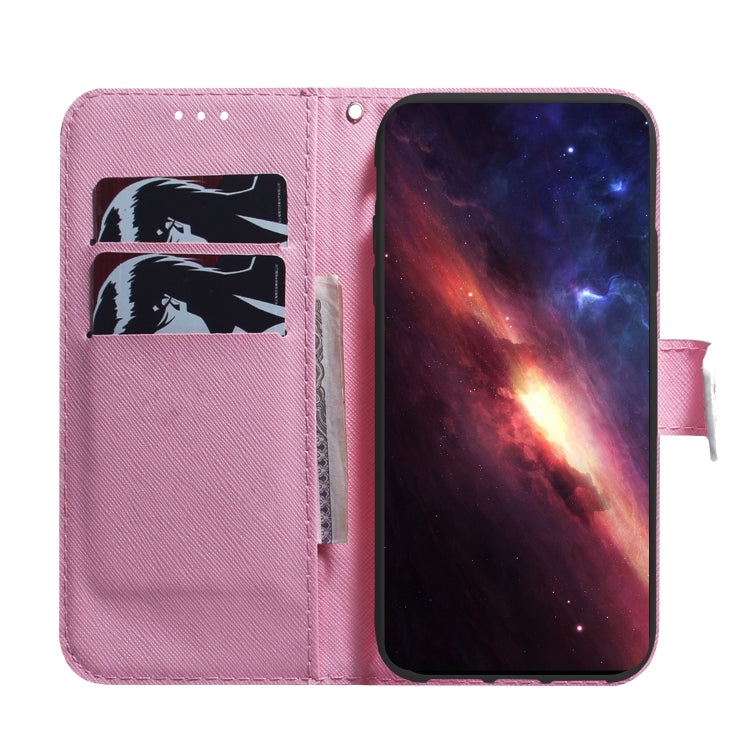 For iPhone 16 Pro Max Coloured Drawing Flip Leather Phone Case(Magnolia) by buy2fix