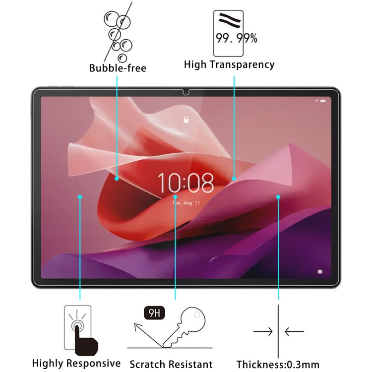 For Lenovo Tab P12 12.7 2023 2pcs 9H 0.3mm Explosion-proof Tempered Glass Film - Others by buy2fix | Online Shopping UK | buy2fix
