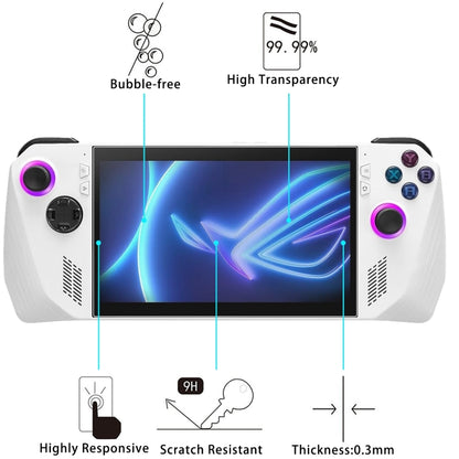 For ASUS Rog Ally X 7.0 2pcs 9H 0.3mm Explosion-proof Tempered Glass Film - Tempered Glass by buy2fix | Online Shopping UK | buy2fix