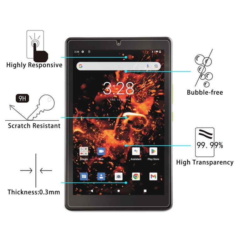 For Orbic TAB8 4G 2pcs 9H 0.3mm Explosion-proof Tempered Glass Film - Others by buy2fix | Online Shopping UK | buy2fix
