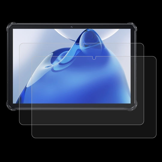 For Oukitel RT6 / RT7 Titan 5G 10.1 2pcs 9H 0.3mm Explosion-proof Tempered Glass Film