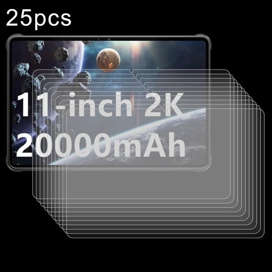 For Oukitel RT8 Tab 25 PCS/Pack 9H 0.3mm Explosion-proof Tempered Glass Film