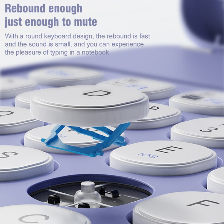 For iPad 10.2 2021 / Air 2019 Square Button 360 Degree Rotatable Bluetooth Keyboard Leather Case with Touchpad(Pink) by buy2fix