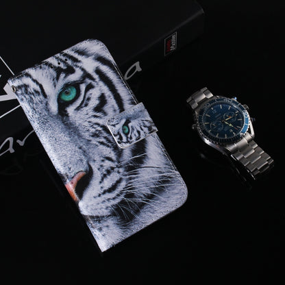 For Xiaomi Redmi K70E / Poco X6 Pro Coloured Drawing Flip Leather Phone Case(Tiger) - Xiaomi Cases by buy2fix | Online Shopping UK | buy2fix