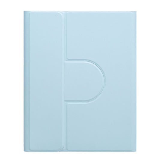 For iPad 10th Gen 10.9 2022 Square Button 360 Degree Rotatable Bluetooth Keyboard Leather Case(Sky Blue) - Universal by buy2fix | Online Shopping UK | buy2fix