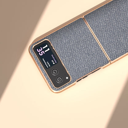 For Motorola Razr 40 Nano Plating Diamond Texture Phone Case(Black) by buy2fix