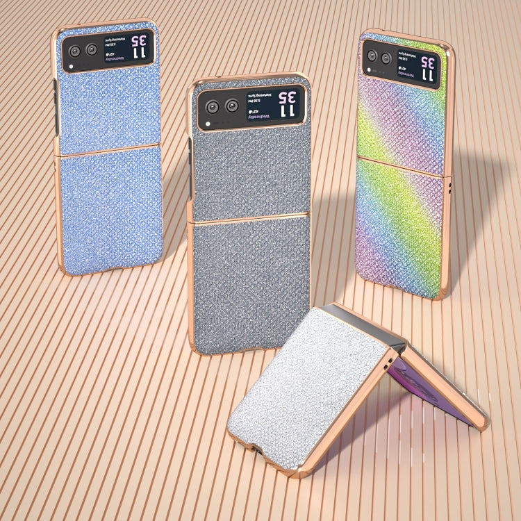 For Motorola Razr 40 Nano Plating Diamond Texture Phone Case(Rainbow) by buy2fix