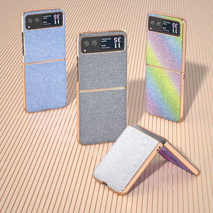 For Motorola Razr 40 Nano Plating Diamond Texture Phone Case(Rainbow) by buy2fix