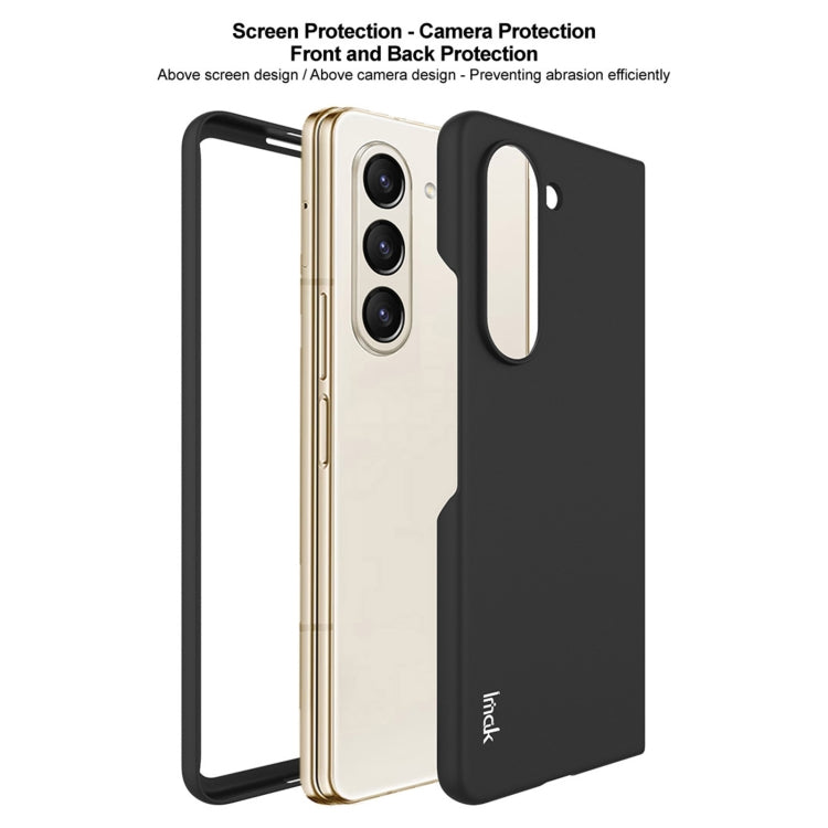 For Samsung Galaxy Galaxy Z Fold5 IMAK JS-2 Series Colorful PC Case(Black) by imak