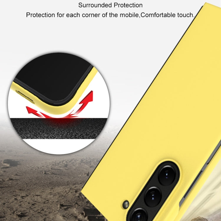 For Samsung Galaxy Galaxy Z Fold5 IMAK JS-2 Series Colorful PC Case(Yellow) by imak
