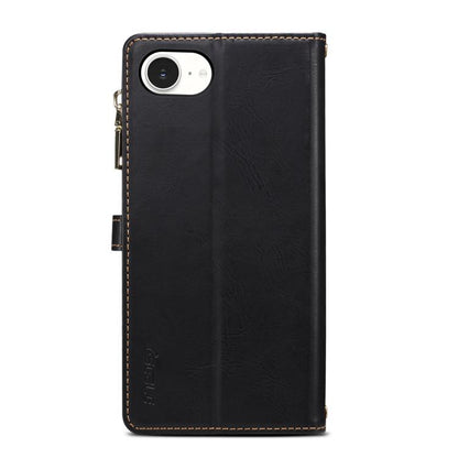 For iPhone 16e ESEBLE Star Series Lanyard Zipper Wallet RFID Leather Case(Black) - iPhone 16e Cases by ESEBLE | Online Shopping UK | buy2fix