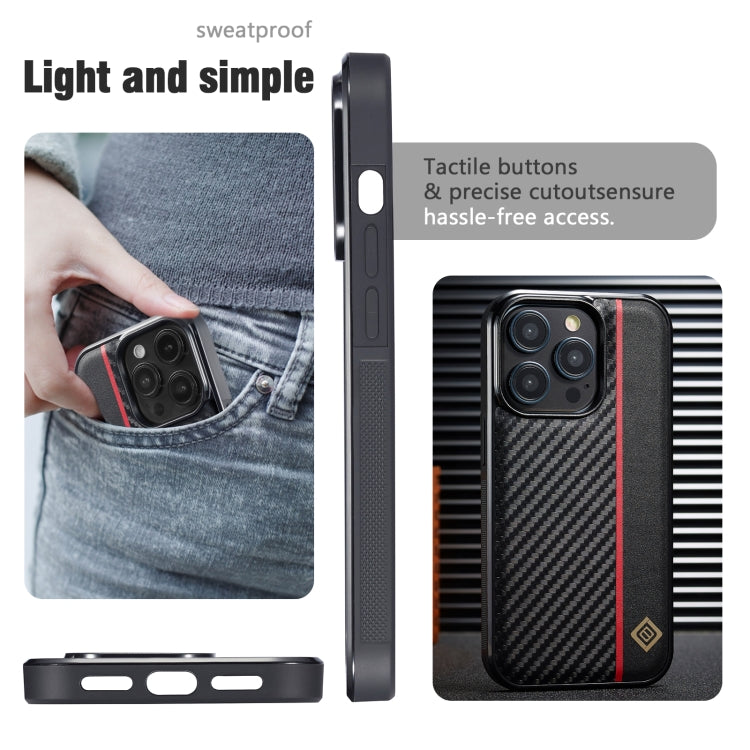 For Samsung Galaxy S22 Ultra LC.IMEEKE 3 in 1 Carbon Fiber Texture Shockproof Phone Case(Black) by LC.IMEEKE