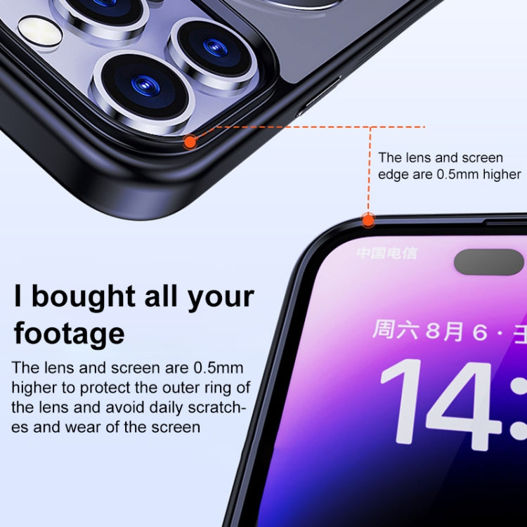 For iPhone 14 Plus Multifunctional MagSafe Holder Phone Case(Purple) - iPhone 14 Plus Cases by buy2fix | Online Shopping UK | buy2fix