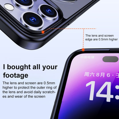 For iPhone 14 Plus Multifunctional MagSafe Holder Phone Case(Purple) - iPhone 14 Plus Cases by buy2fix | Online Shopping UK | buy2fix