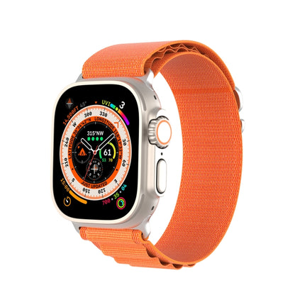 For Apple Watch Ultra 49mm DUX DUCIS GS Series Nylon Loop Watch Band(Orange) by DUX DUCIS