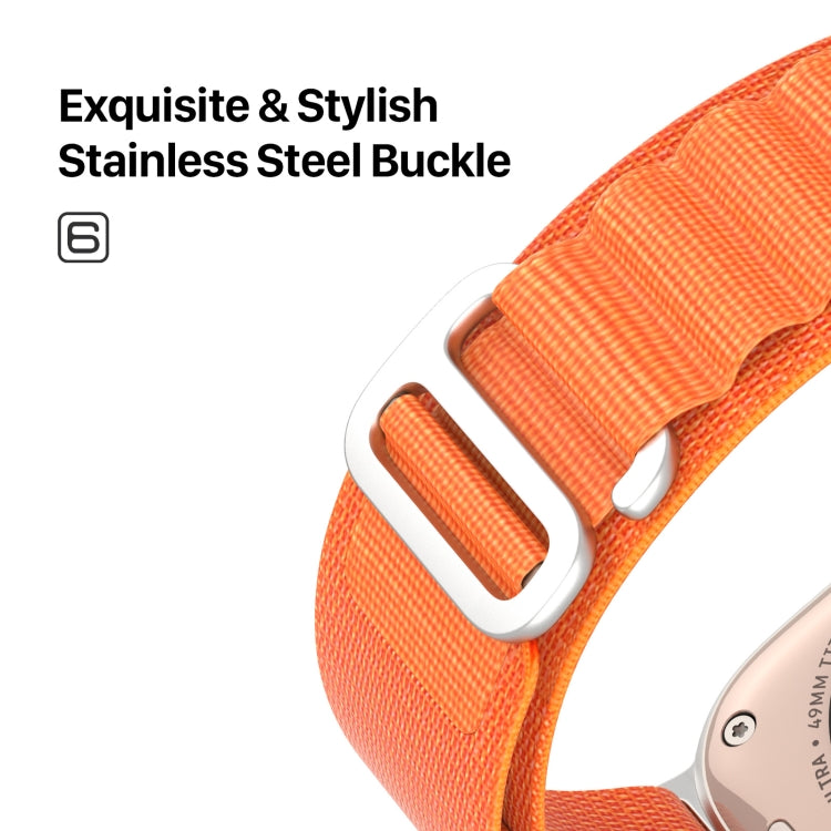 For Apple Watch SE 2022 40mm DUX DUCIS GS Series Nylon Loop Watch Band(Orange) by DUX DUCIS