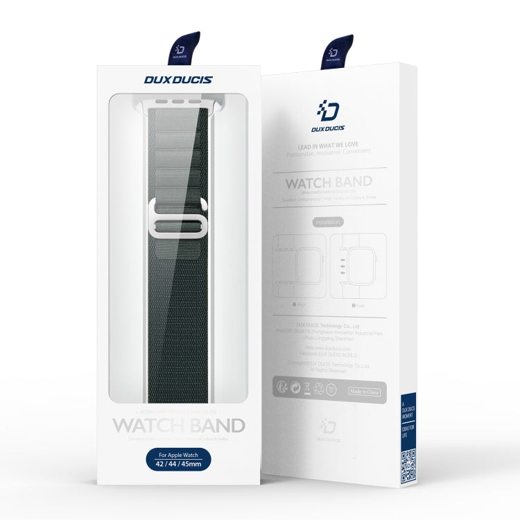 For Apple Watch Series 4 40mm DUX DUCIS GS Series Nylon Loop Watch Band(Green) by DUX DUCIS