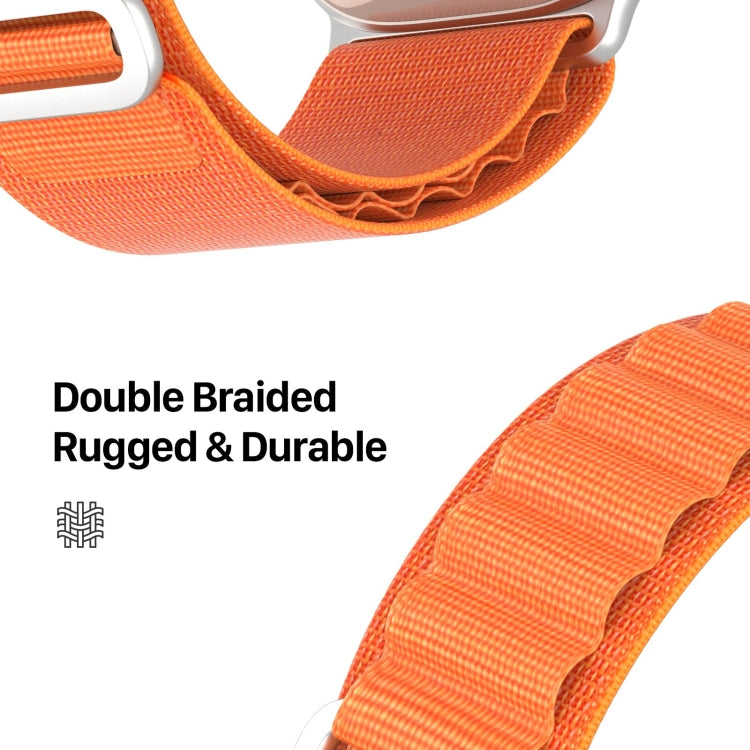 For Apple Watch Series 9 41mm DUX DUCIS GS Series Nylon Loop Watch Band(Orange) by DUX DUCIS